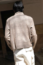 Load image into Gallery viewer, SHRUNKEN FULLZIP POLO / BEIGE HOUND CHECK