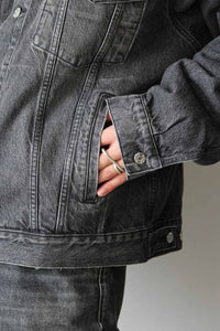 BOLD DENIM JACKET / HEAVY BLACK VINTAGE