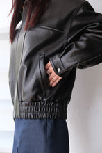 Load image into Gallery viewer, LORA LEATHER JACKET / BLACK