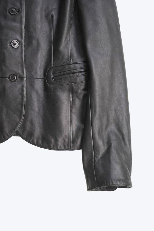TAHARI | 90'S GENUINE LEATHER JACKET [USED]