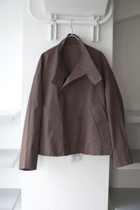 S17 NO.286 CROPPED OVERSIZED JACKET / BROWN COATED [金沢店]