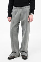 Load image into Gallery viewer, TRACK PANTS / WORN BLACK HEFTY FLEECE