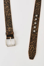 画像をギャラリービューアに読み込む, 4CM BELT / PAISLEY BLACK VINTAGE LEATHER