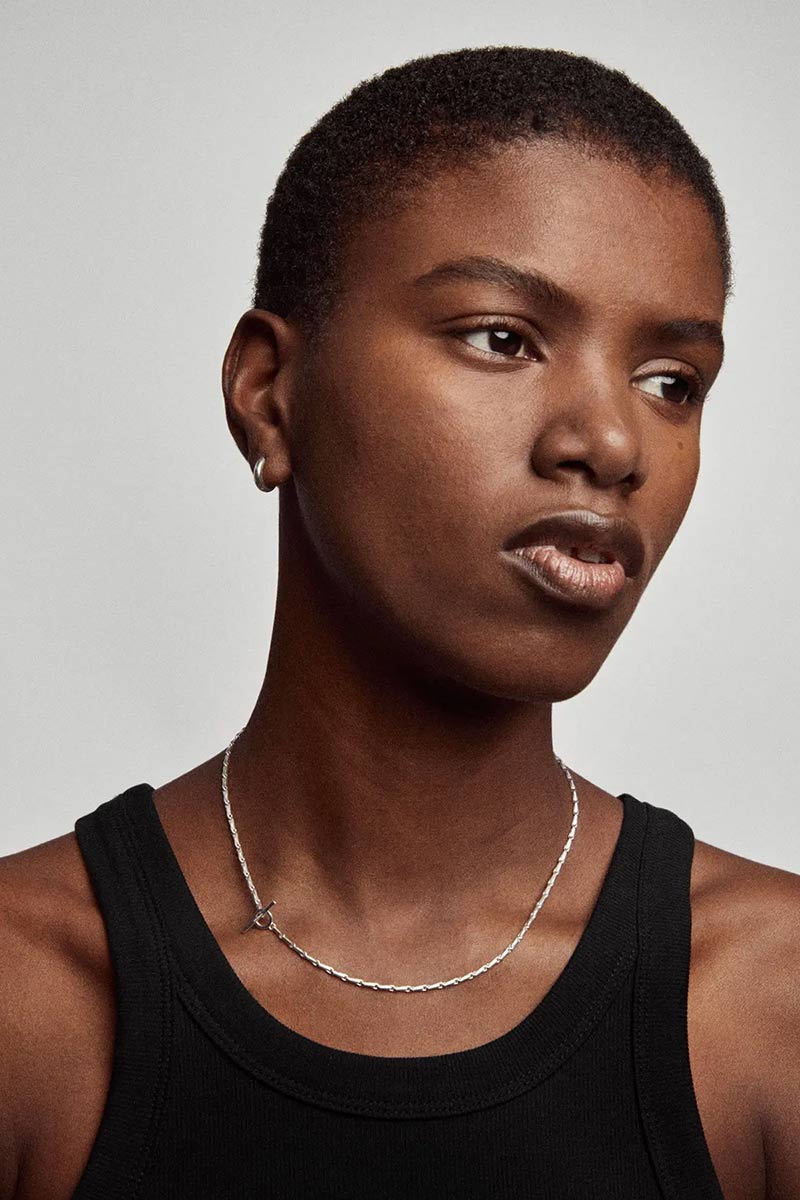 FOLD NECKLACE / 925 STERLING SILVER [4月入荷予定]