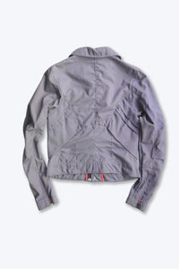 NIKE | Y2K ZIP NYLON DESIGN JACKET / GREY [USED]