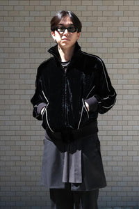 VELVET TRACK REGULAR FIT JACKET .12 / BLACK