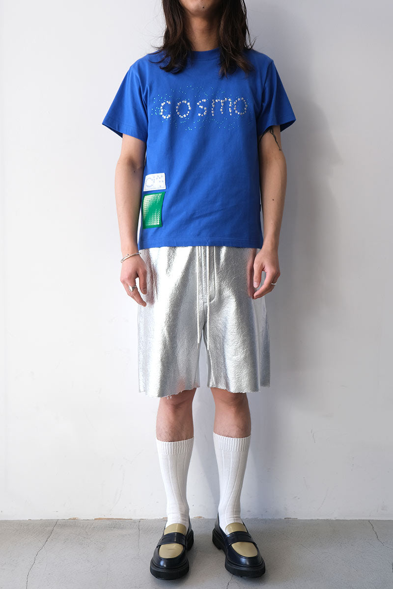 SILVER SWEAT SHORTS / SILVER [20% OFF]