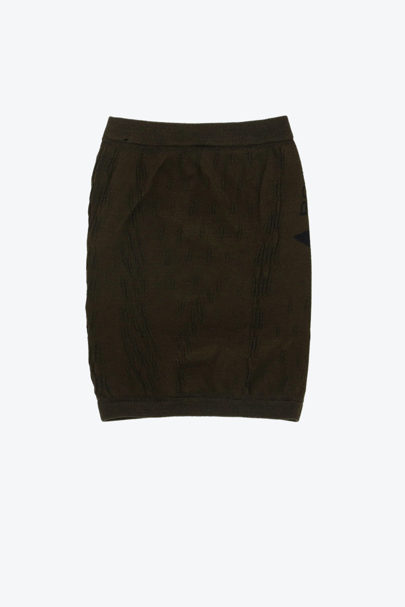 GOLM DRYARN SEAMLESS NECK WARMER / DARK BROWN