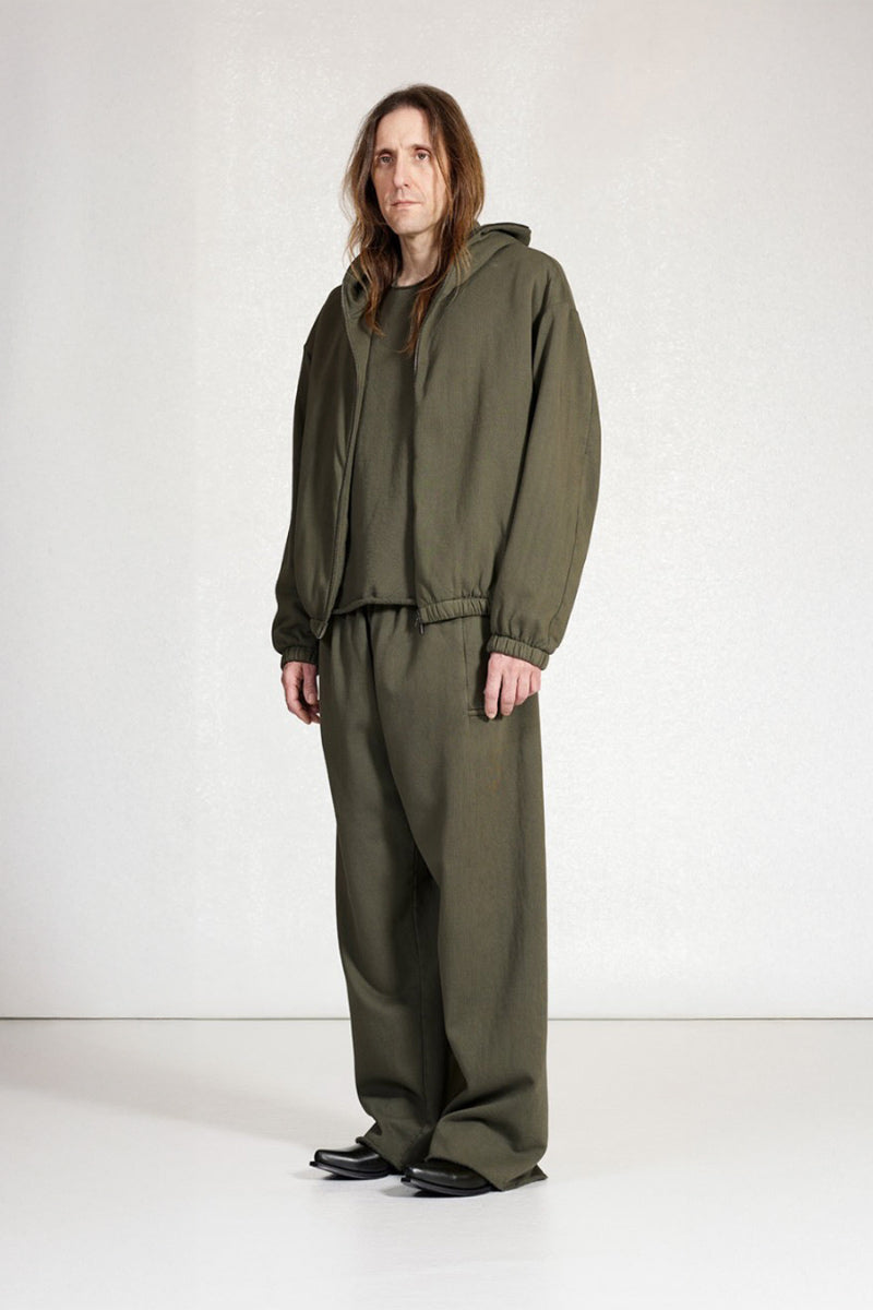 S19 NO.216 FLEECE HOODED ZIPPER JACKET / BLACK [金沢店][26AW入荷予定］