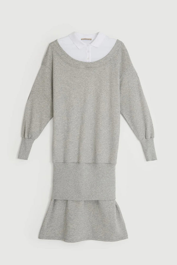 BELDA SWEAT DRESS / GREY