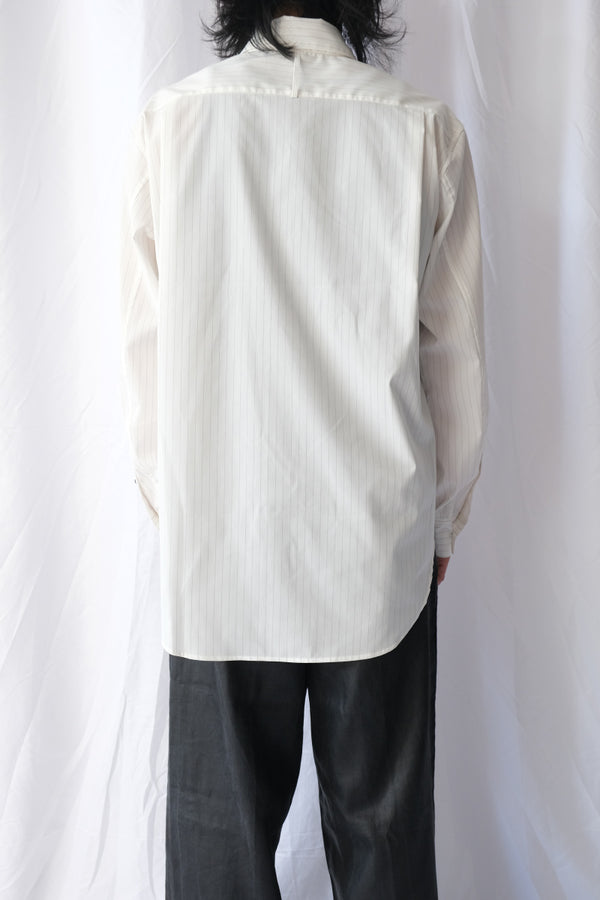 REGULAR FIT TAB COLLAR SHIRT / WHITE ST