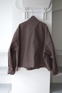 S17 NO.286 CROPPED OVERSIZED JACKET / BROWN COATED [金沢店]