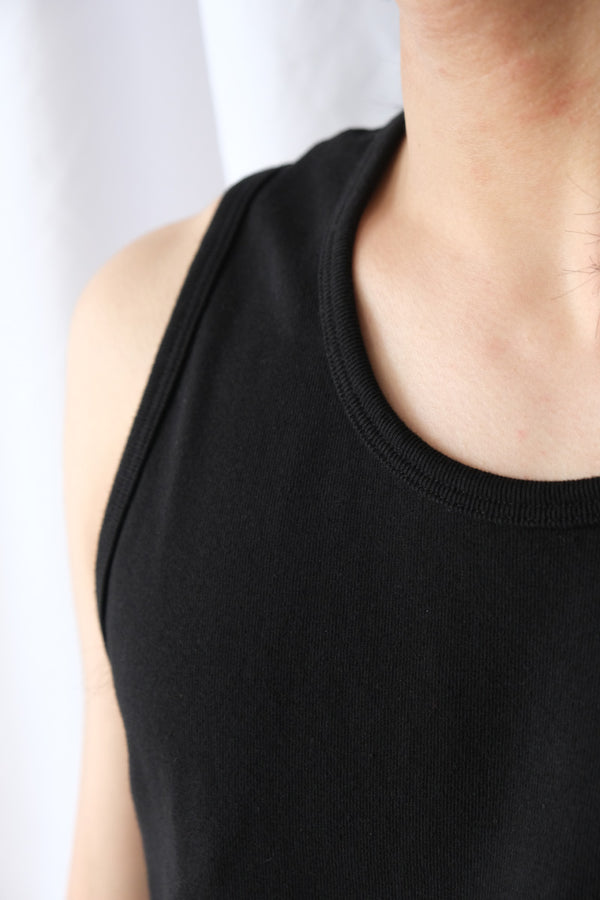 MAN-TLE×LADY WHITE CO. | R20 LWT-0 SINGLET 2PAC / BLACK RIB