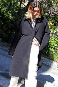 BIG BLOBBY COAT-KASPER / BLACK