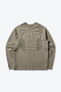 AUNE SEANMLESS KNIT LONG SLEEVE / PALE GREEN