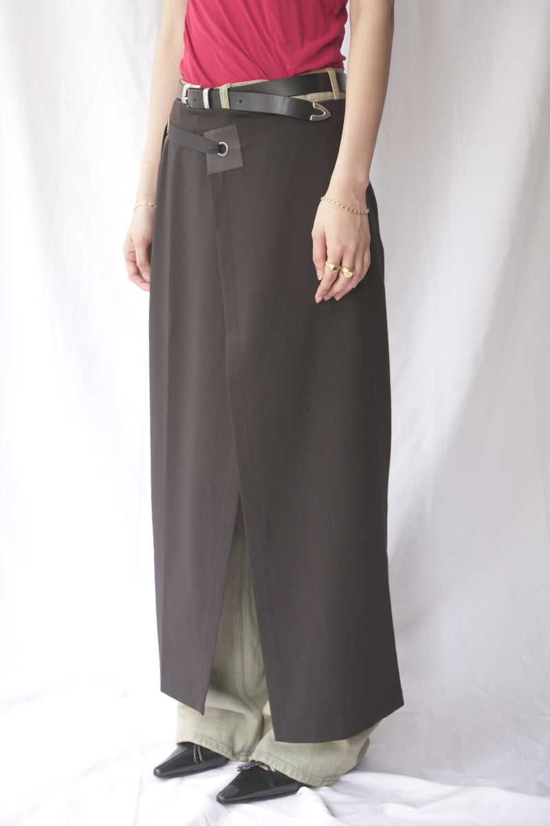 BLONT SKIRT / BROWN