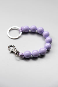 DICKE PERLEN SHORT KEYHOLDER / LILAC-LILAC