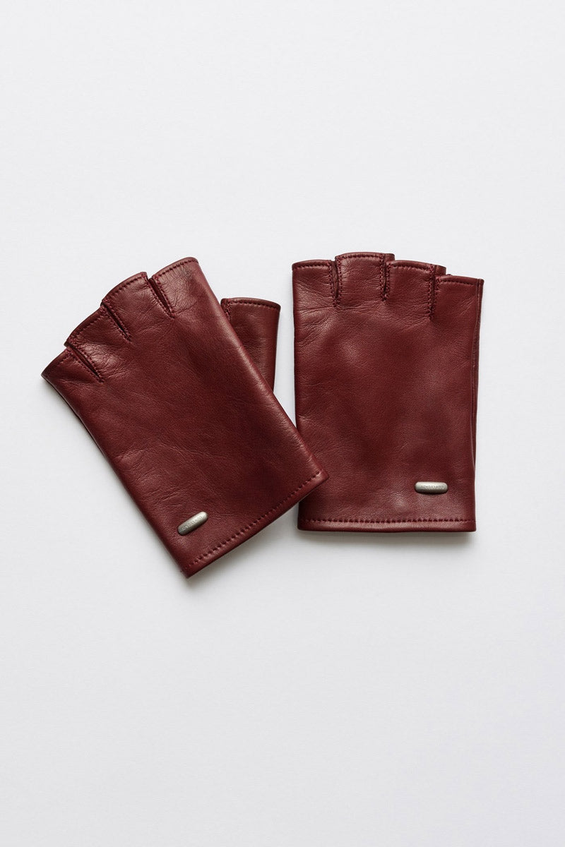 BIKER GLOVE / CURRANT RED NAPPA