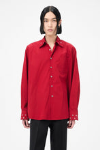Load image into Gallery viewer, ABOVE SHIRT / LIPSTICK RED SUPER POPLIN