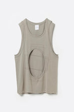 Load image into Gallery viewer, CIRCLE CUTTING FADE LAYERED TANKTOP .13 / SAND GREGE