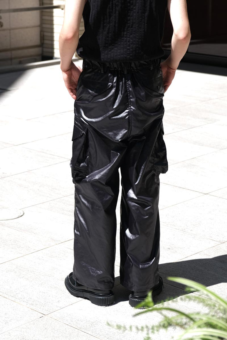 WAX VINTAGE WIDE CARGO PANTS / BLACK