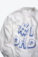 Load image into Gallery viewer, NO BRAND | MADE IN USA 80&#39;S #1 DAD PRINT SWEAT SHIRT  [DEADSTOCK/NOS]