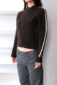 GRAND SLAM ZIP SWEATER / BROWN