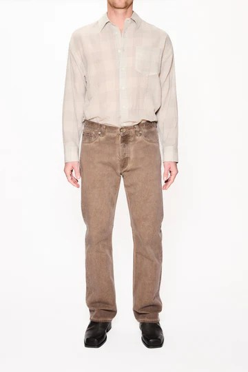 RUSH JEANS / BROWN COLD DYE