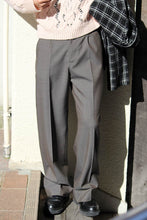 Load image into Gallery viewer, BORROWED CHINO / GREY ATOM CHECK WOOL