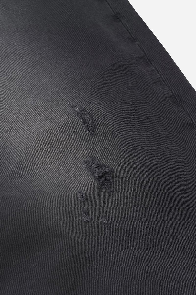 RALF CHINO TROUSERS / BLACK [26AW入荷予定]