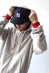 JAJA ZIP HOODIE / GREY MELANGE