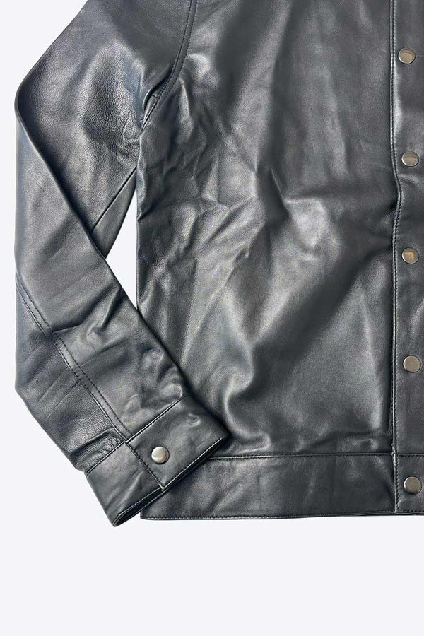 LEATHER FASHION HUB | 90'S LEATHER SHIRT [USED]
