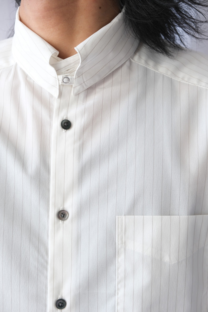 REGULAR FIT TAB COLLAR SHIRT / WHITE ST