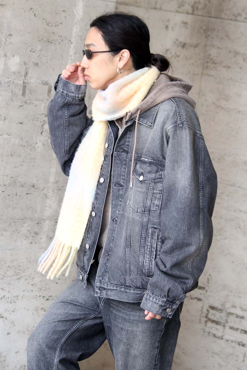 BOLD DENIM JACKET / HEAVY BLACK VINTAGE