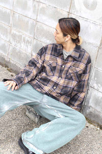 CLUB OVERSHIRT / MULTI CHECK [30%OFF]