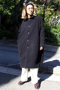 BIG BLOBBY COAT-KASPER / BLACK