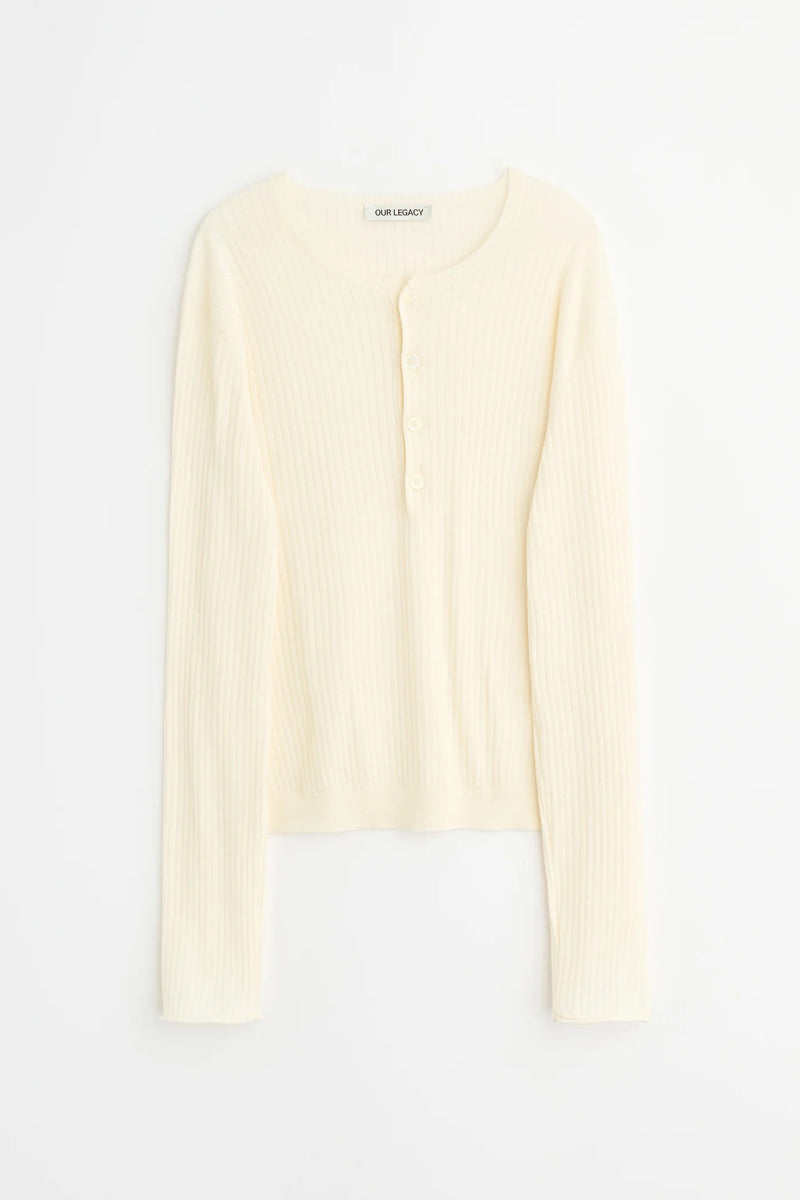 FINE HENLEY / IVORY COTTON CREPE
