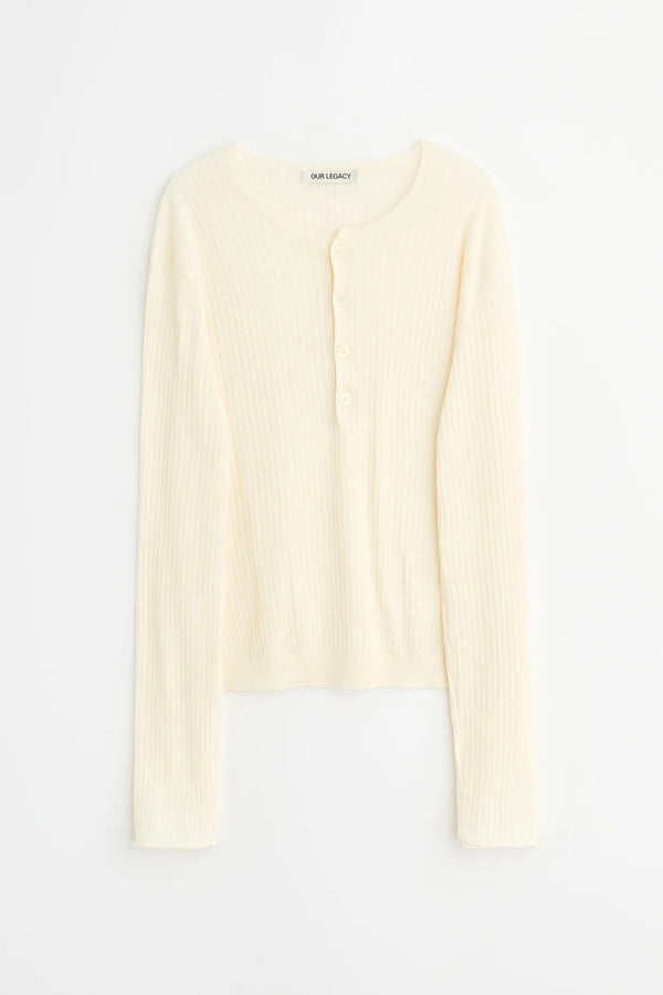 FINE HENLEY / IVORY COTTON CREPE