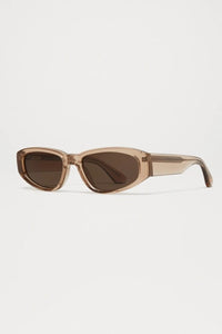 09M OVAL SUNGLASSES / LIGHT BROWN