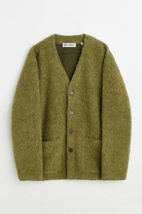 CARDIGAN / FRESH MOSS TUMBLE WOOL