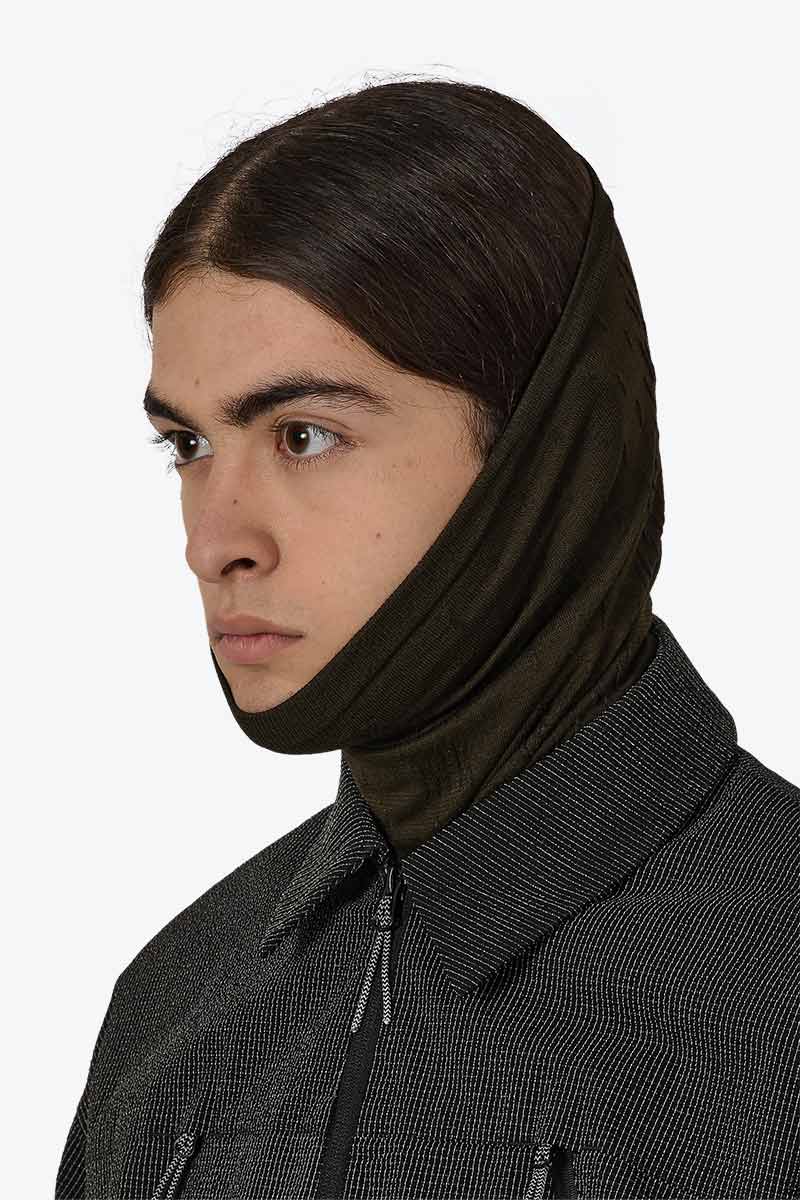 GOLM DRYARN SEAMLESS NECK WARMER / DARK BROWN