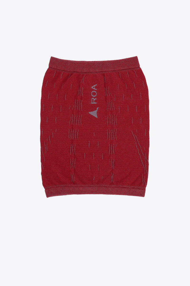 GOLM DRYARN SEAMLESS NECK WARMER / DARK RED