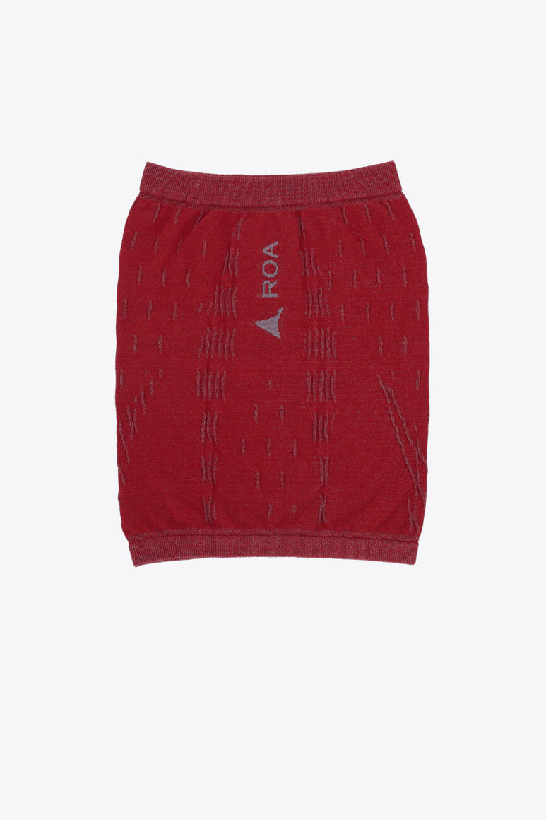 GOLM DRYARN SEAMLESS NECK WARMER / DARK RED