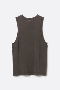 CIRCLE CUTTING FADE LAYERED TANKTOP .13 / FADE BROWN