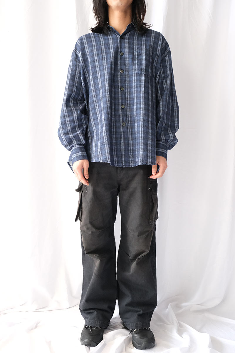 BORROWED SHIRT / CHECK PLEASE PRINT