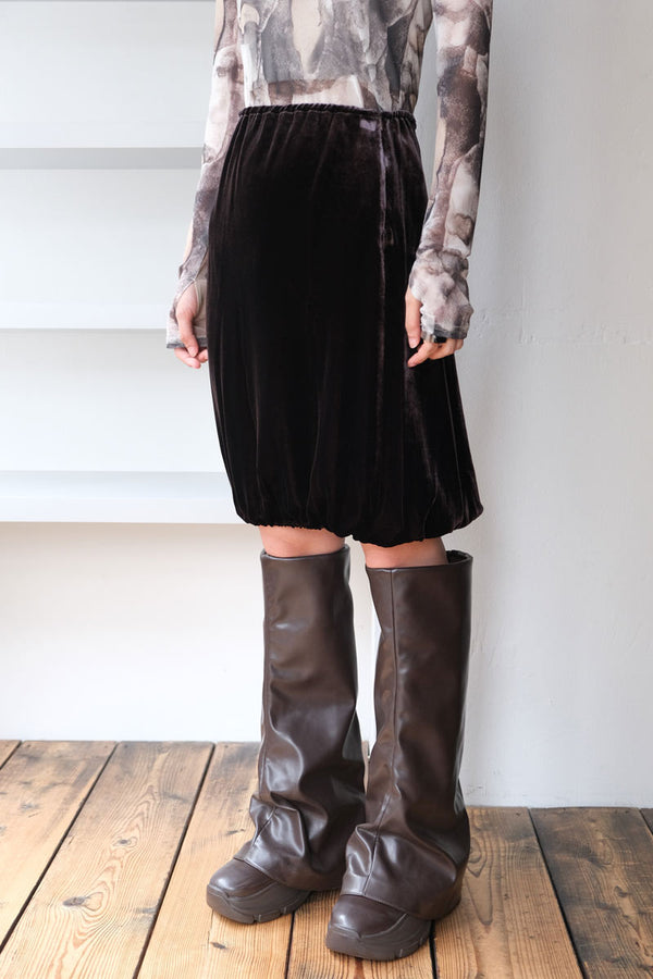 VIVIEN SKIRT / BROWN [40%OFF]