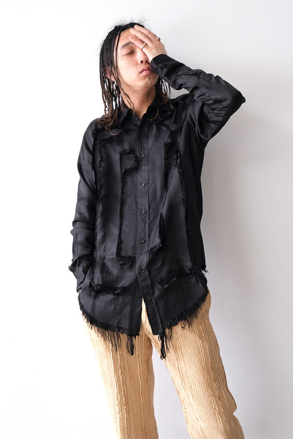 SCRATCH THE ITCH SHIRT / BLACK [30%OFF]