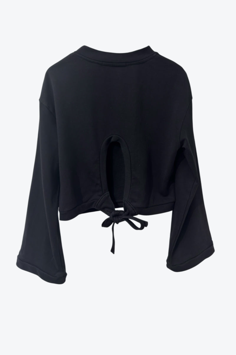 T BY ALEXANDER WANG | BACK DESIGN L/S FLEECE TOP [USED]