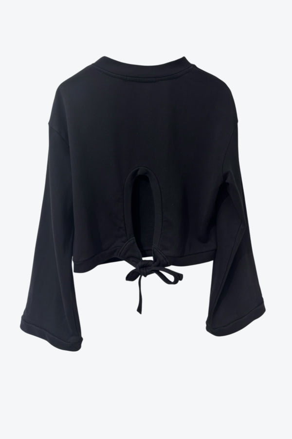 T BY ALEXANDER WANG | BACK DESIGN L/S FLEECE TOP [USED]