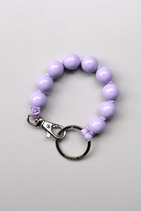 DICKE PERLEN SHORT KEYHOLDER / LILAC-LILAC